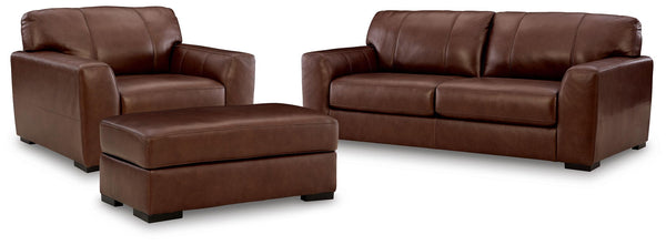 Brogliano - 3 Pc. - Sofa, Oversized Chair And Ottoman - Canyon - Schleider Furniture & Mattress Company 