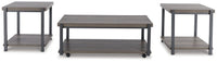 Wilmaden - Occasional Table Set (Set of 3) - Gray / Black
