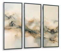 Larrondale - Wall Art Set (Set of 3) - Black / Gray / Brown