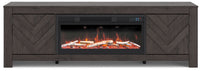 Cayboni - LG TV Stand With Fireplace Option