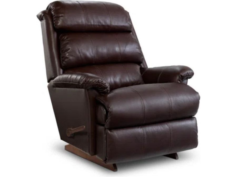 Astor Leather Rocking Recliner - Chestnut 010519-LB159079 - Schleider Furniture & Mattress Company 