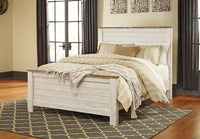Willowton Queen Panel Bed - Whitewash, B267-57,54,98