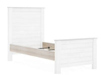 Willowton Twin Panel Rails - Whitewash B267-83 - Schleider Furniture & Mattress Company 