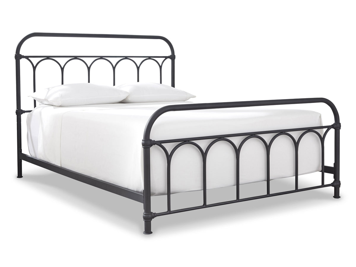 Nashburg Queen Metal Bed - Black B280-681