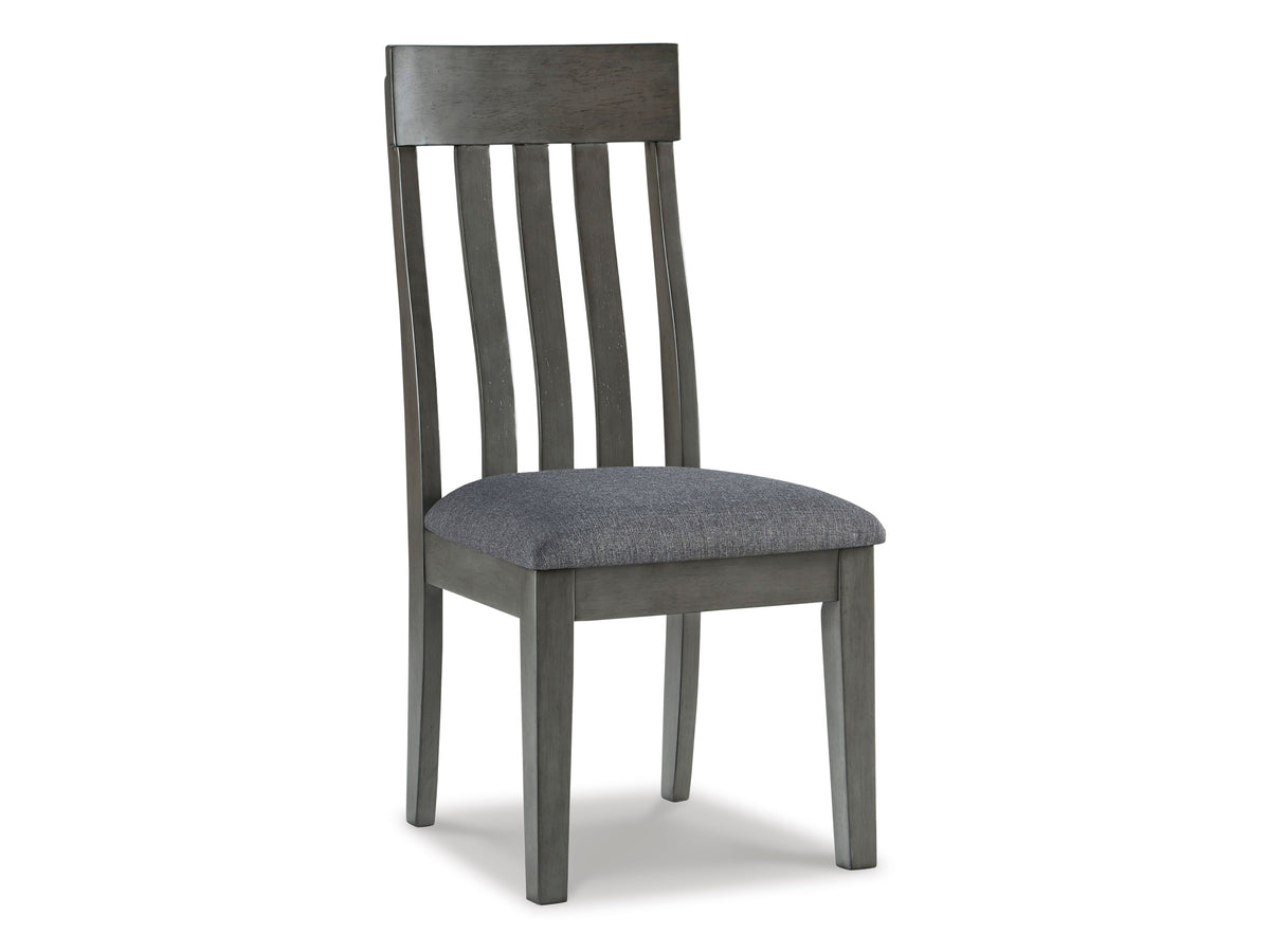 Hallanden Dining Room Upholstered Side Chair (Pair) - Antique Gray D589-01