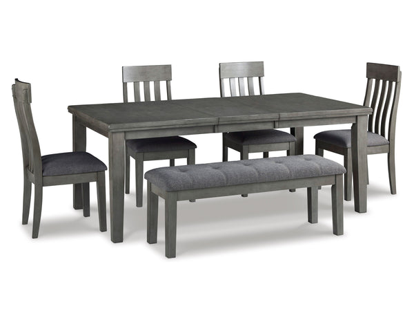 Hallanden Dining Room Upholstered Side Chair (Pair) - Antique Gray D589-01