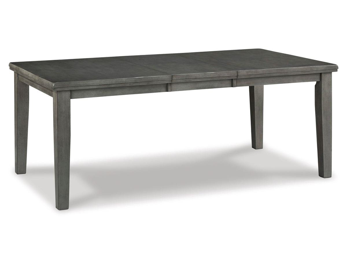 Hallanden Dining Room Rectangular Extension Table - Antique Gray D589-35