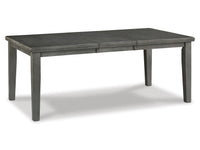 Hallanden Dining Room Rectangular Extension Table - Antique Gray D589-35