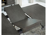 Hallanden Dining Room Rectangular Extension Table - Antique Gray D589-35