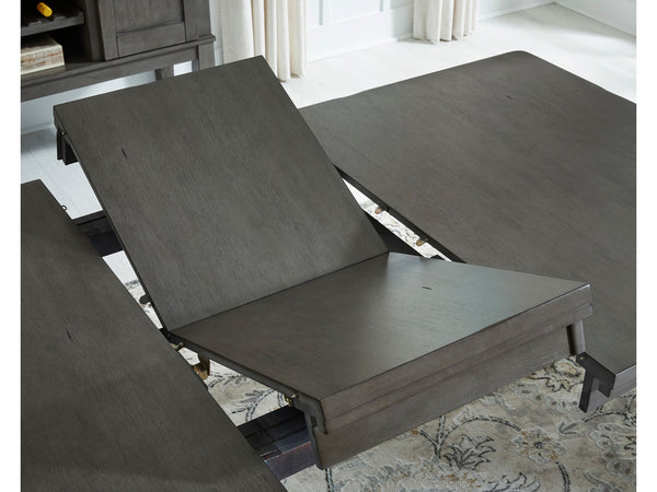 Hallanden Dining Room Rectangular Extension Table - Antique Gray D589-35