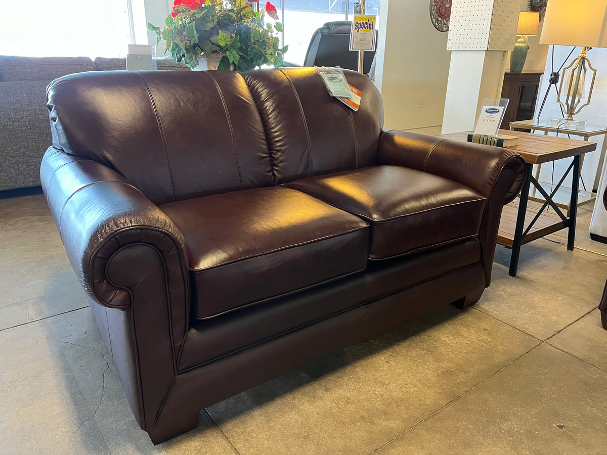 MACKENZIE LEATHER LOVESEAT 64" 630435-BL981076