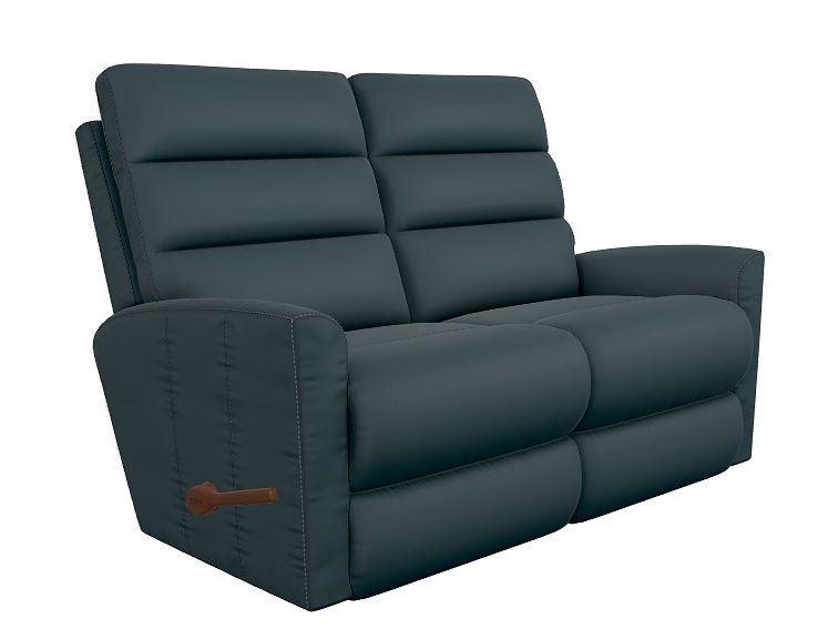 Liam Leather Wall Reclining Loveseat - Ocean 320786-FL202698 CLEARANCE - Schleider Furniture & Mattress Company 