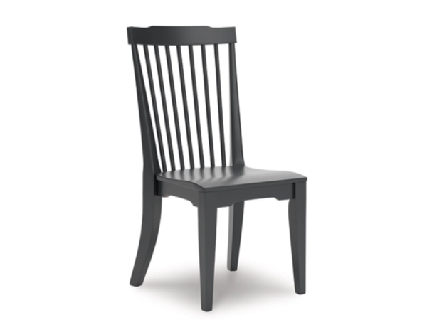 Brenkerton Dining Room Side Chair (Pair) - French Black PCD591-01 - Schleider Furniture & Mattress Company 