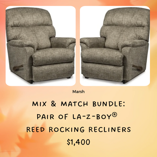 Mix & Match: 2 Reed Recliners - Marsh - Schleider Furniture & Mattress Company 
