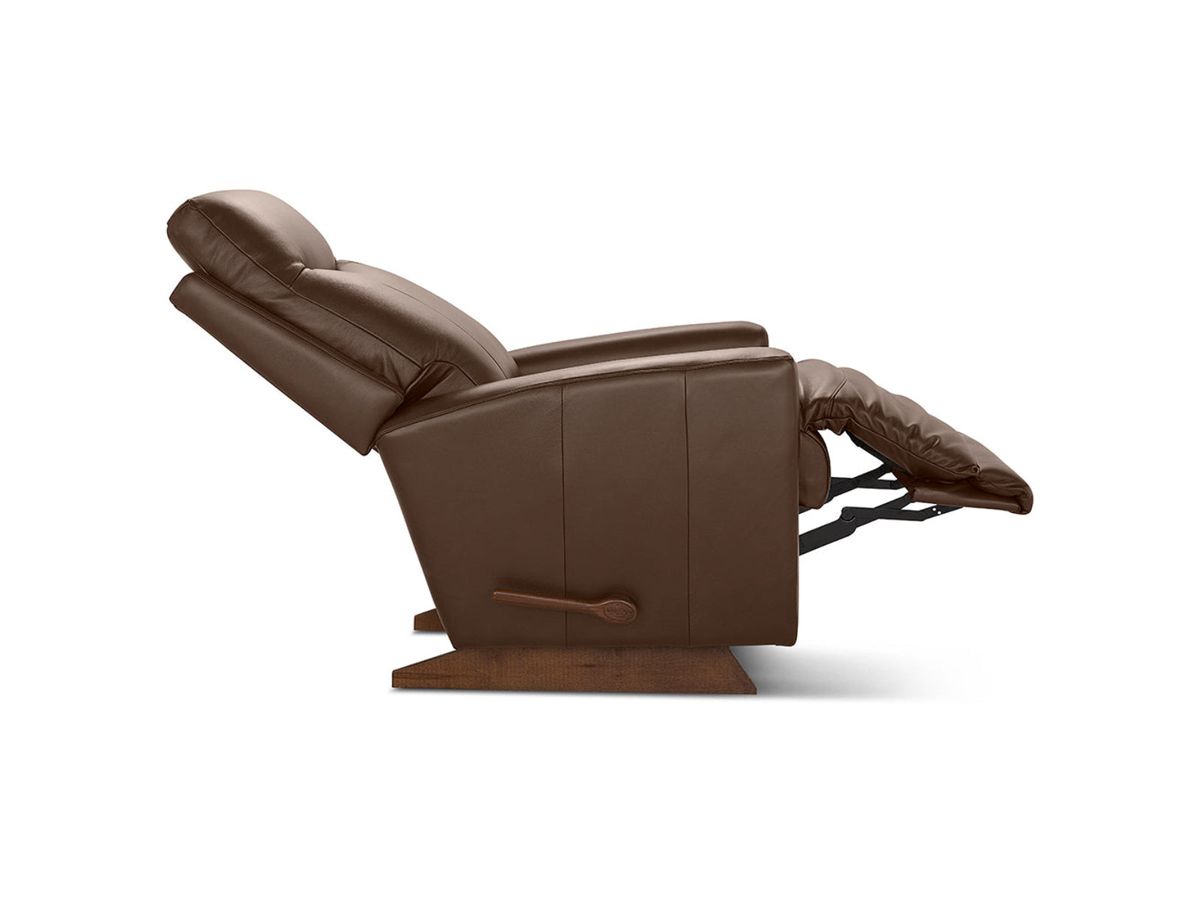 Kodie Leather Rocking Recliner - Cognac 010715-LB206077 - Schleider Furniture & Mattress Company 