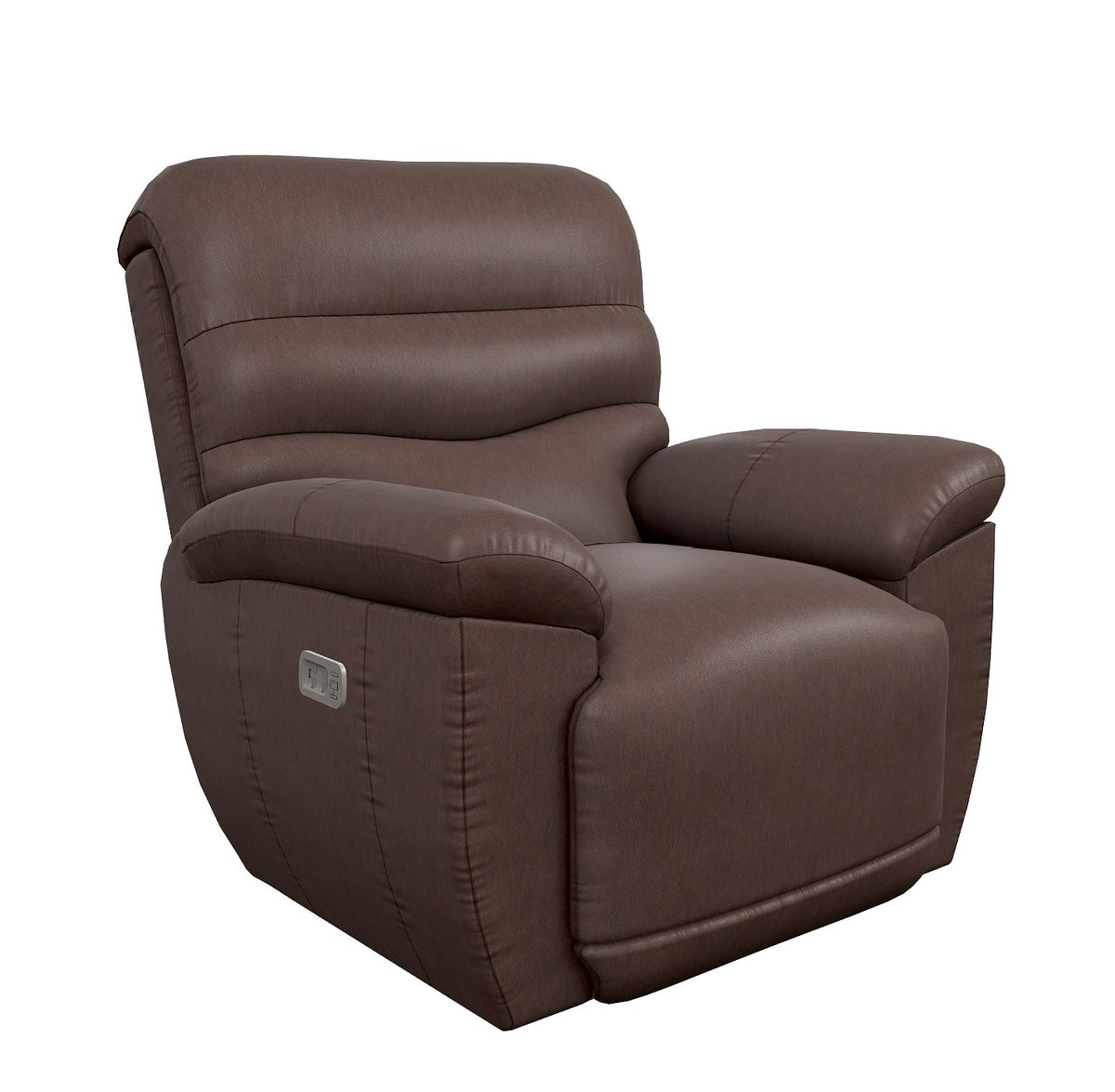 JOSHUA LEATHER POWER ROCKER RECLINER W/HDRST & LUMBAR 10X502-BL981076