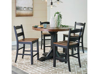 VALEBECK COUNTER-HEIGHT DINING SET - Schleider Furniture & Mattress Company 