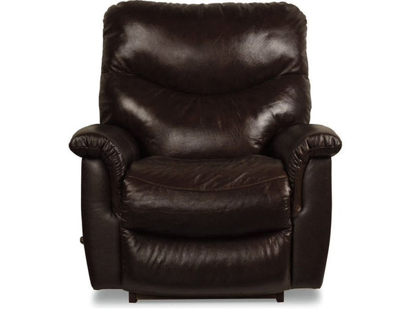 James Leather Wall-Saver Recliner -  Walnut  016521-LB152078 - Schleider Furniture & Mattress Company 