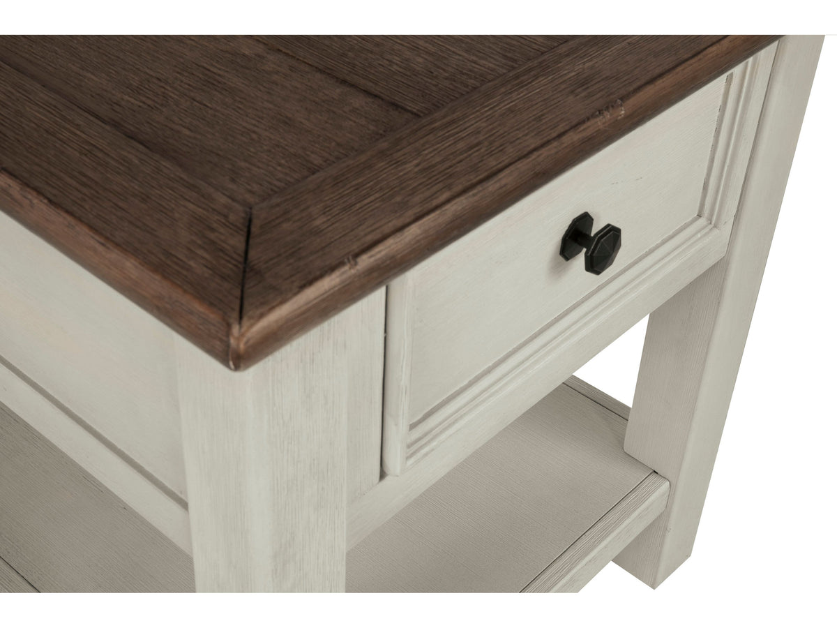 Bolanburg Rectangular End Table - Two-Tone T637-3