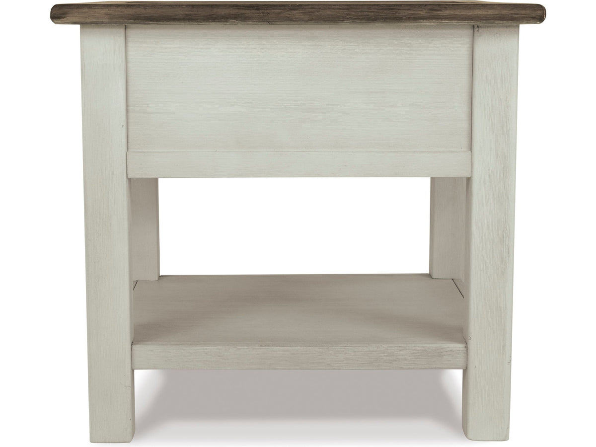 Bolanburg Rectangular End Table - Two-Tone T637-3