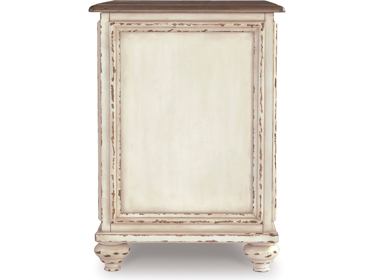 Realyn Storage End Table - Antique White T743-7