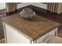 Realyn Storage End Table - Antique White T743-7