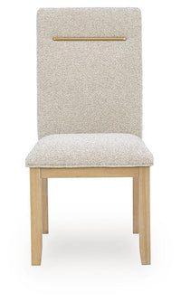 Lasinger - Dining Upholstered Side Chair (Set of 2) - Light Brown