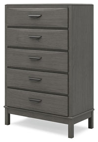 Mazing - Five Drawer Chest - Gray