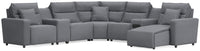 Modmax II - Reclining Sectional - Salt And Pepper