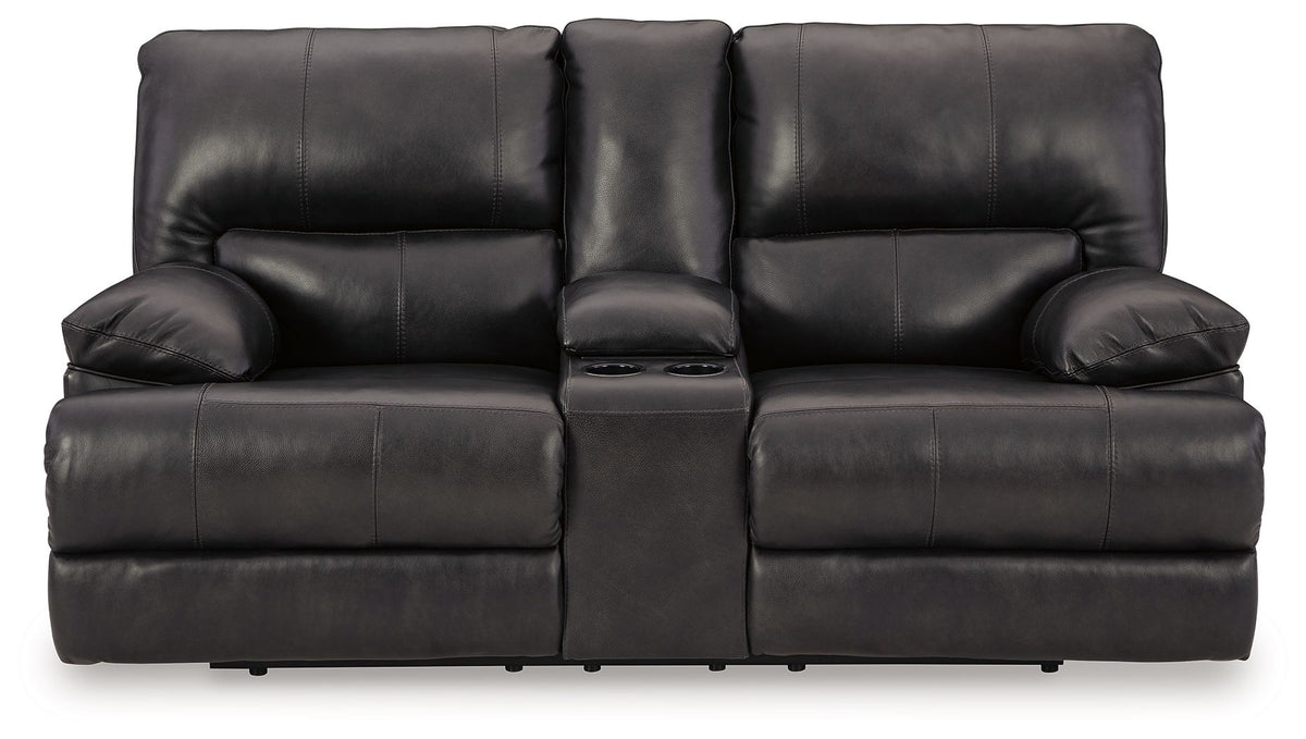 Mountainous - Power Reclining Loveseat With Console /Adj Headrest - Eclipse