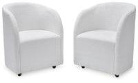 Rowanbeck - Dining Upholstered Arm Chair (Set of 2) - Ivory