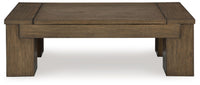 Rosswain - Lift Top Cocktail Table - Warm Brown