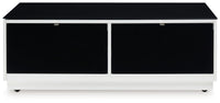 Gardoni - Rectangular Cocktail Table - White / Black