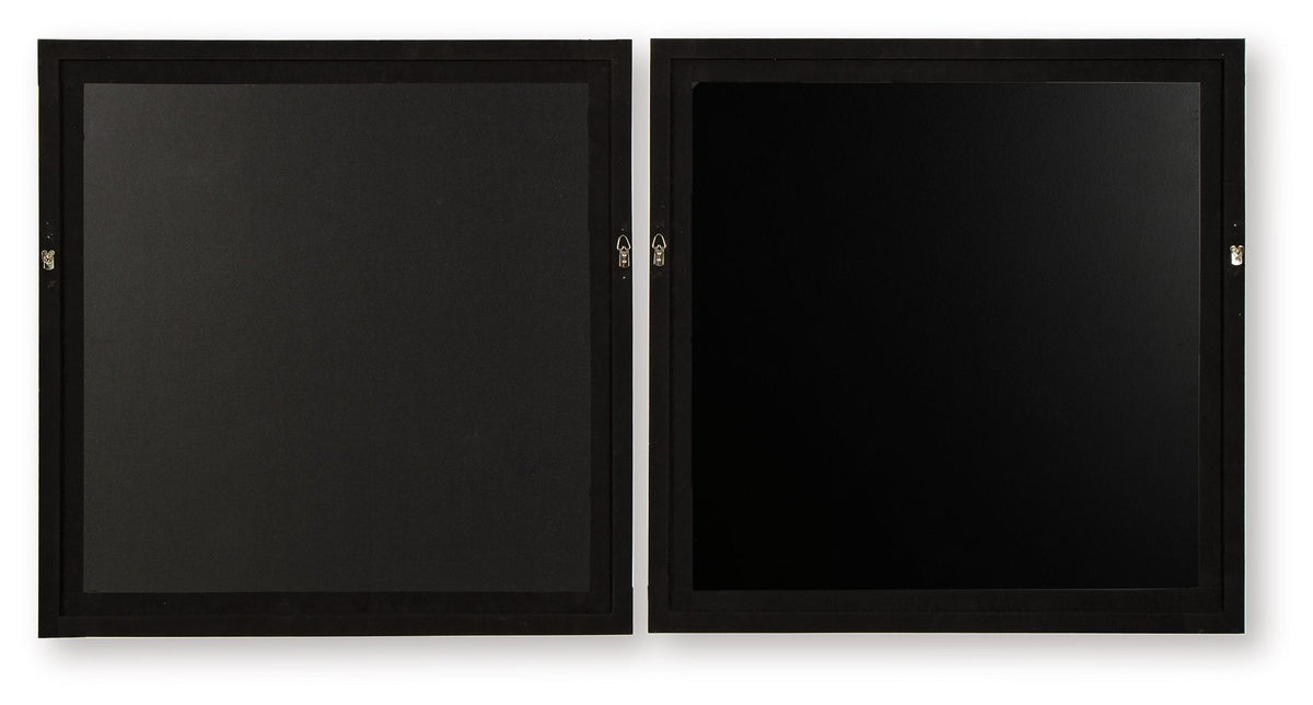 Winbrook - Wall Art Set (Set of 2) - Gray / Tan / Gold Finish