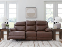Vonryan - Power Reclining Sofa With Adj Headrest - Tobacco