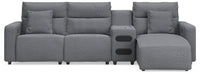 Modmax II - Reclining Sectional - Salt And Pepper
