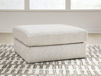 Kestrie - Oversized Accent Ottoman - Feathered