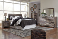 Derekson - Two Drawer Night Stand - Multi Gray