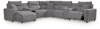 Modmax II - Reclining Sectional - Salt And Pepper