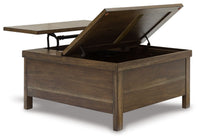 Moriville - Lift Top Cocktail Table - Grayish Brown