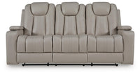 Elevate Edges - Reclining Sofa With Drop Down Table - Coin