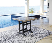 Fairen Trail - Square Counter TBL w/Umb OPT - Black / Driftwood