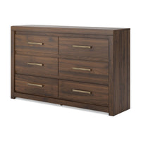 Janfyn - Six Drawer Dresser - Brown