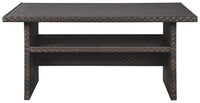 Easy Isle - RECT Multi-Use Table - Dark Brown / Beige