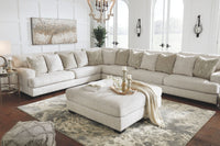 Rawcliffe - Oversized Accent Ottoman - Parchment