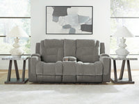 Mixed Motion - Power Reclining Loveseat With Console / Adjustable Headrest