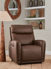 Pincara - Power AutoGlide Recliner With Audio System - Umber