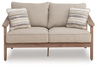Harmony Headlands - Loveseat With Cushion - Natural / Gray