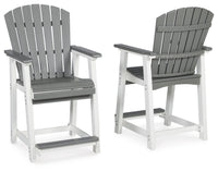 Transville - Barstool (Set of 2) - Gray / White