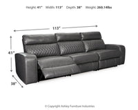 Samperstone - Power Reclining Sectional